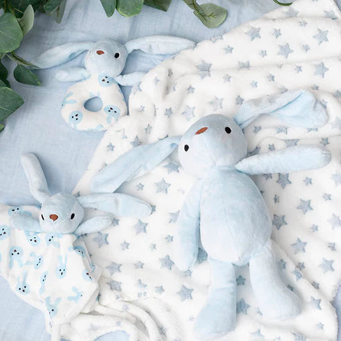 Flopsy Bunny Gift Set Accessories & Blanket Blue