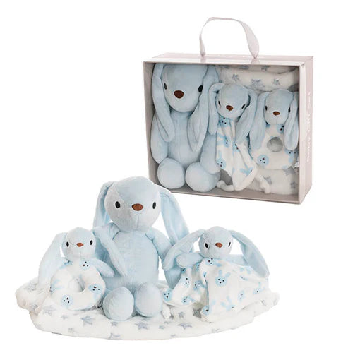 Flopsy Bunny Gift Set Accessories & Blanket Blue