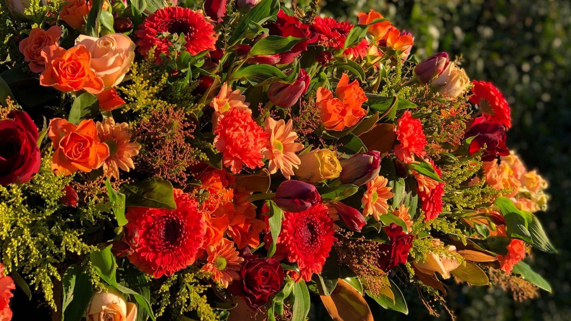 AUTUMNAL CASKET SPRAY