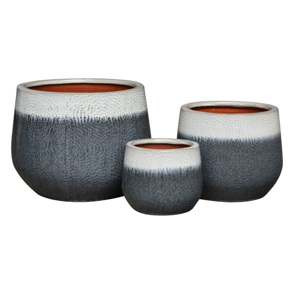 GLAZED COSMO 2 TONE POT