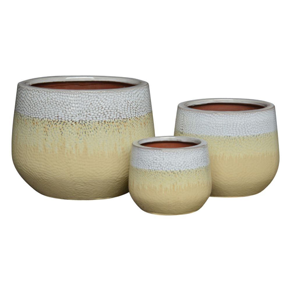 GLAZED COSMO 2 TONE POT