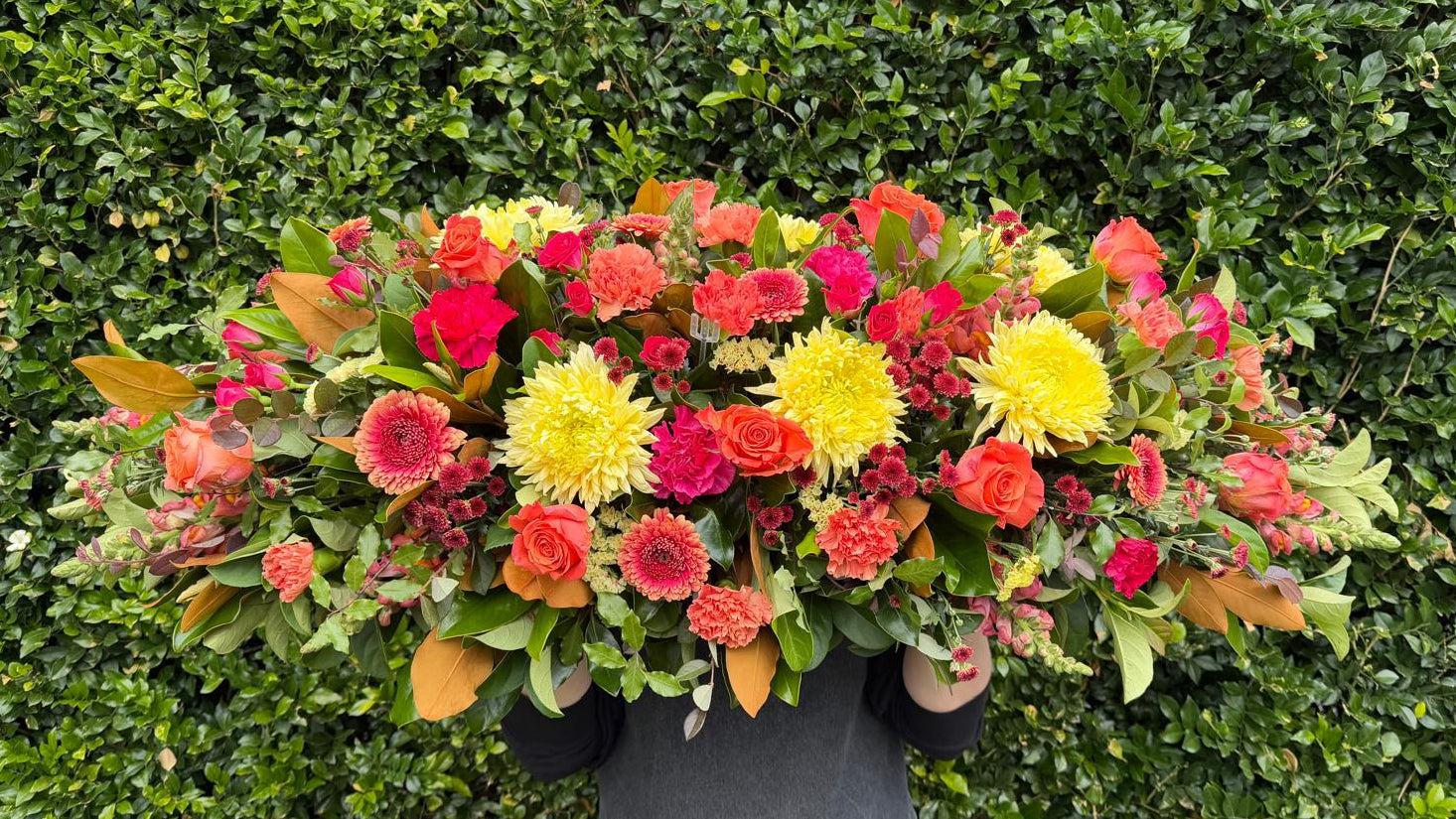 AUTUMNAL CASKET SPRAY