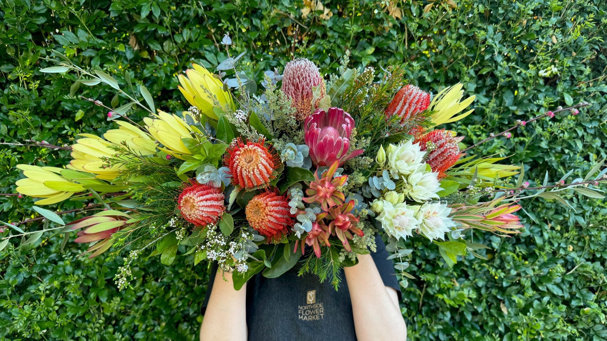 GROUPED NATIVE CASKET SPRAY