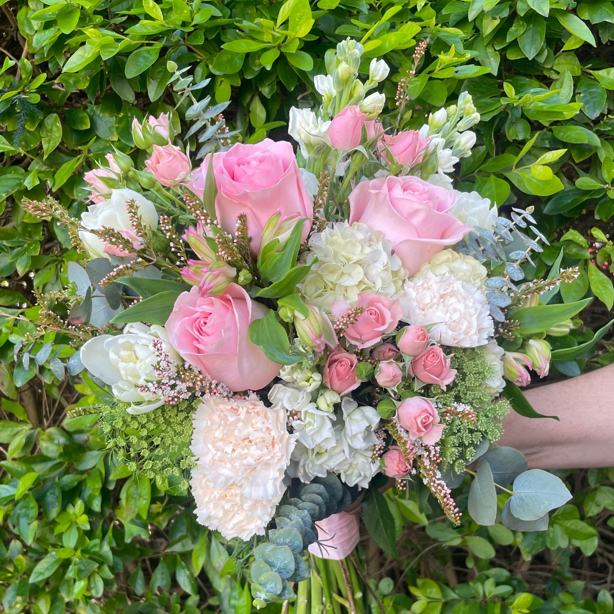 SOFT BLUSH WEDDING BOUQUET - Northside Flower Market