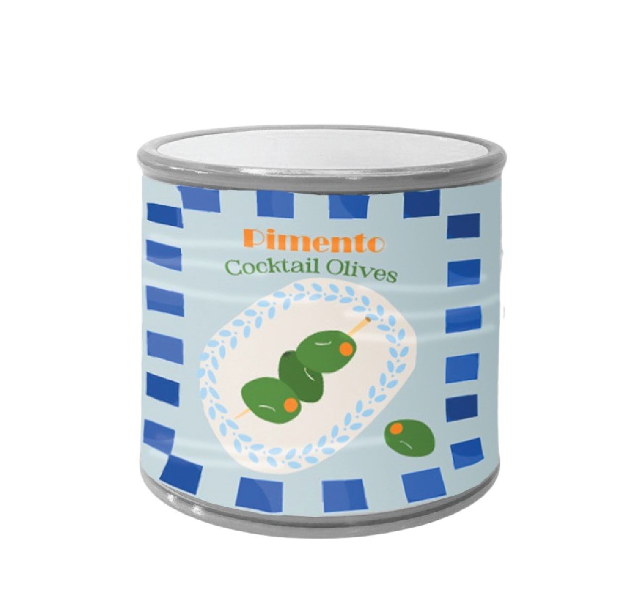 COCKTAIL OLIVES CAN PLANTER - 10cm