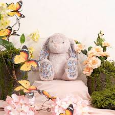 LUCY BUNNY PLUSH SOFT TOY BROWN (25cm seated)