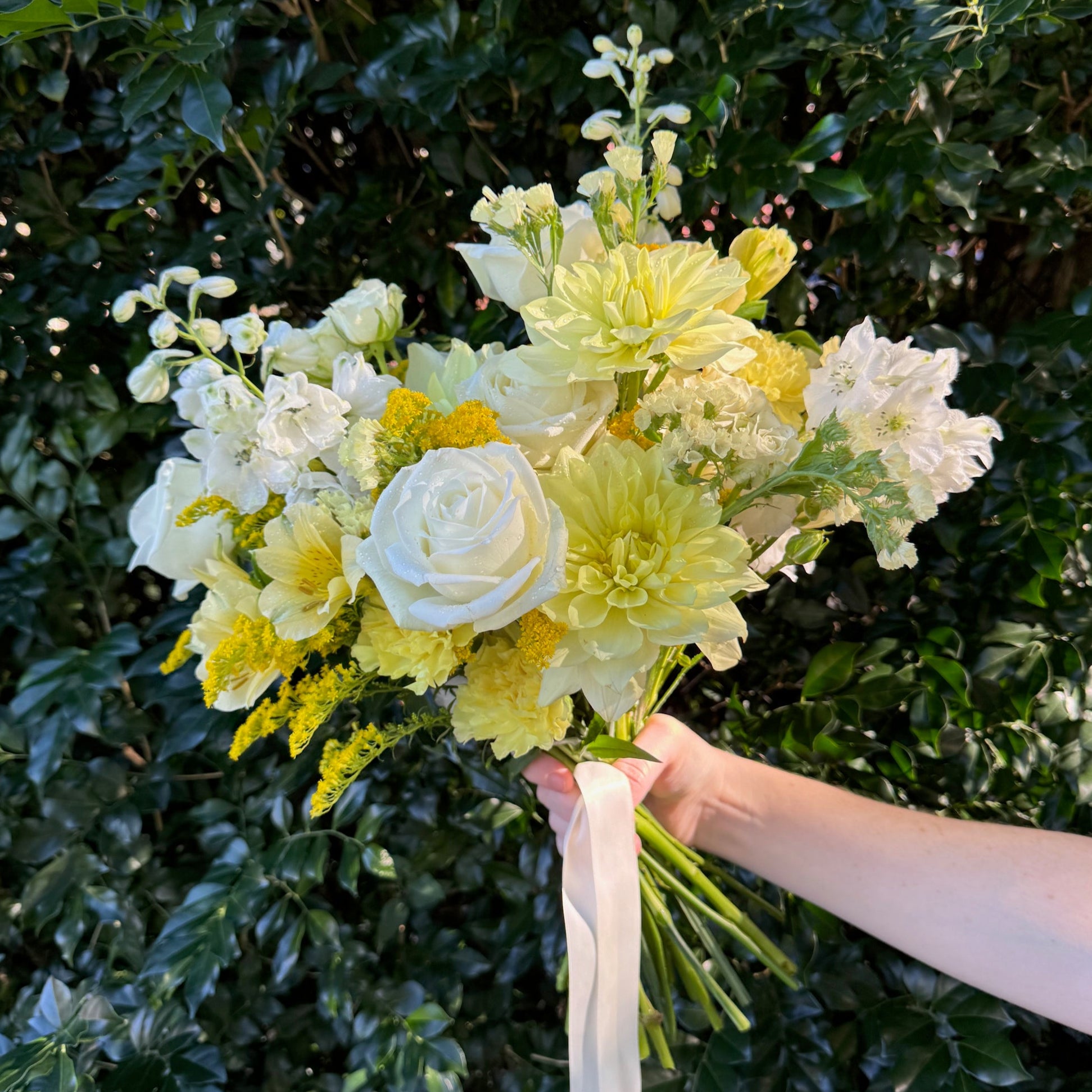 LEMON SORBET WEDDING BOUQUET