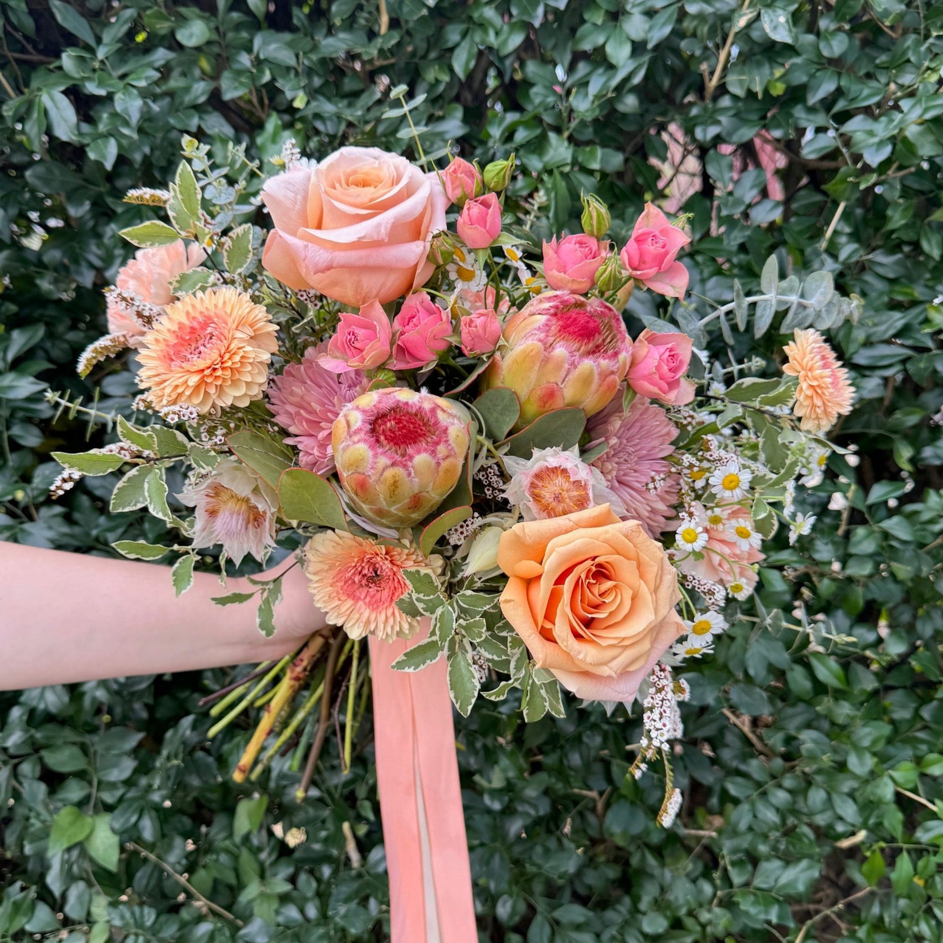 PASTEL ROMANTIC NATIVE WEDDING BOUQUET