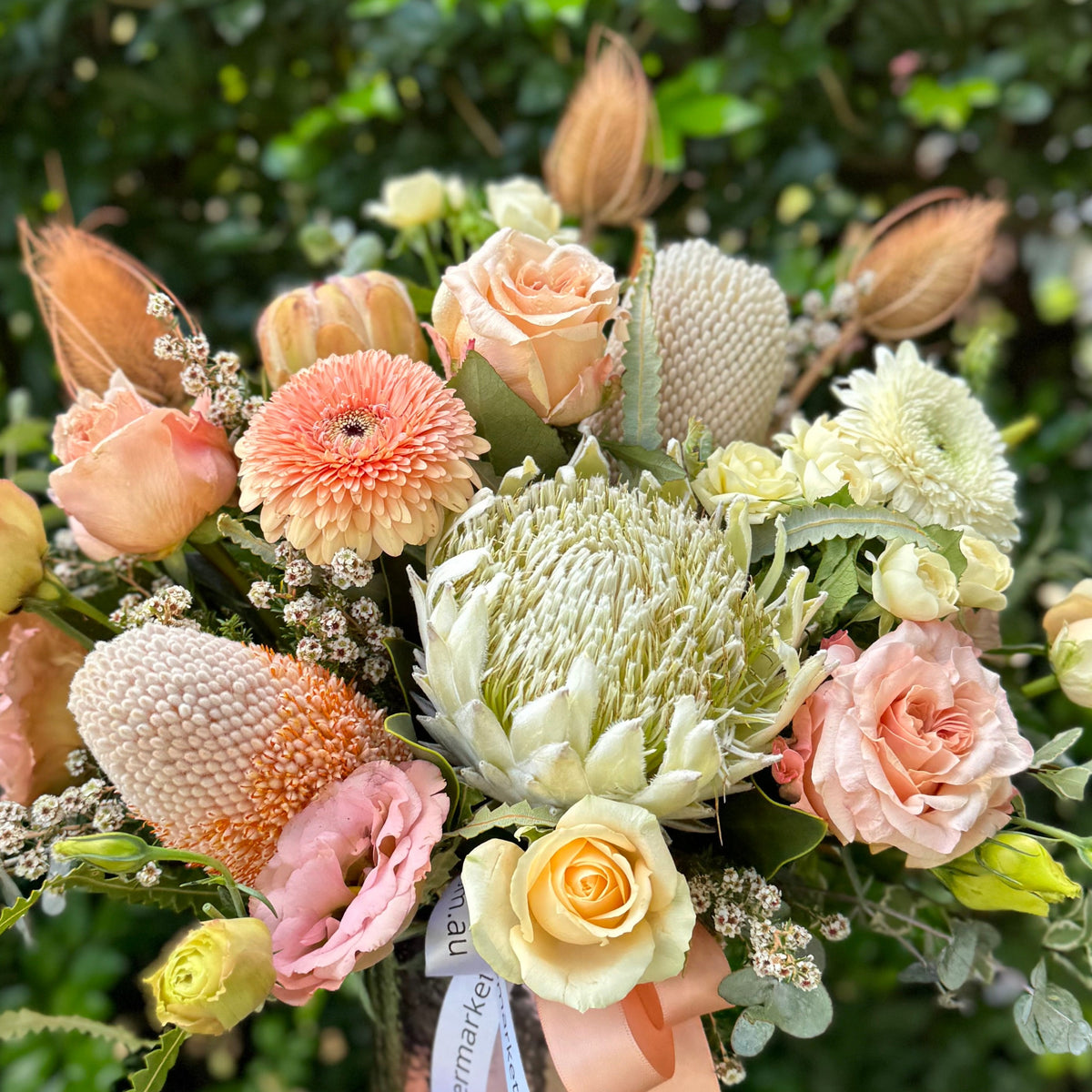 PASTEL ROMANTIC NATIVE ARRANGEMENT Northside Flower Market
