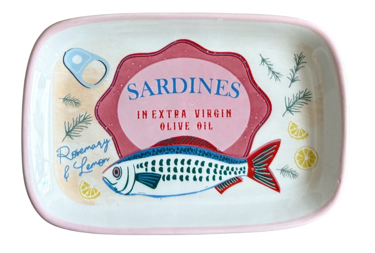 SARDINE CERAMIC DISH - 12cm