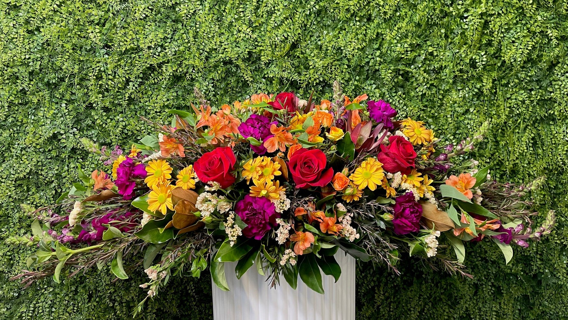 AUTUMNAL CASKET SPRAY