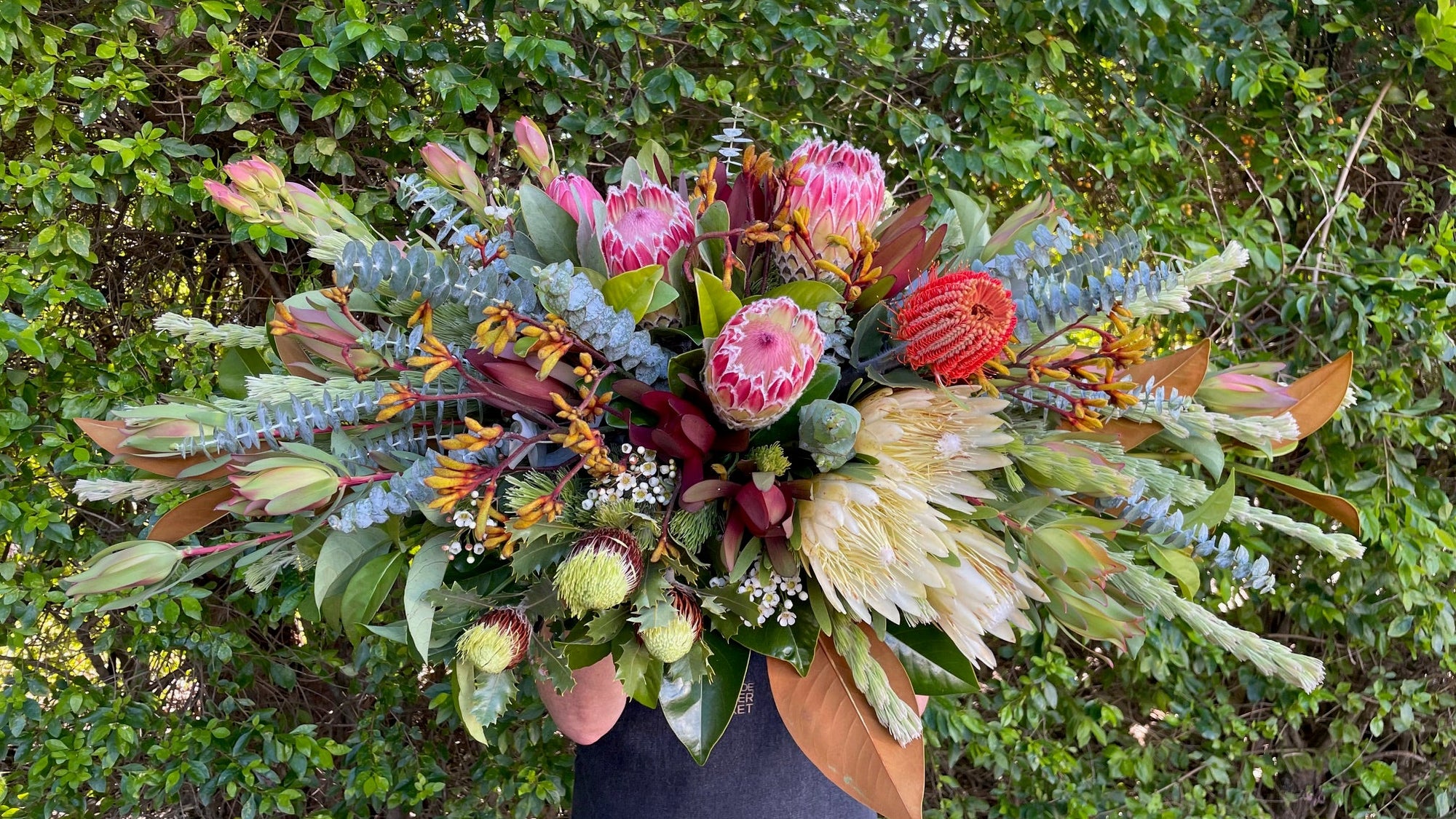 GROUPED NATIVE CASKET SPRAY
