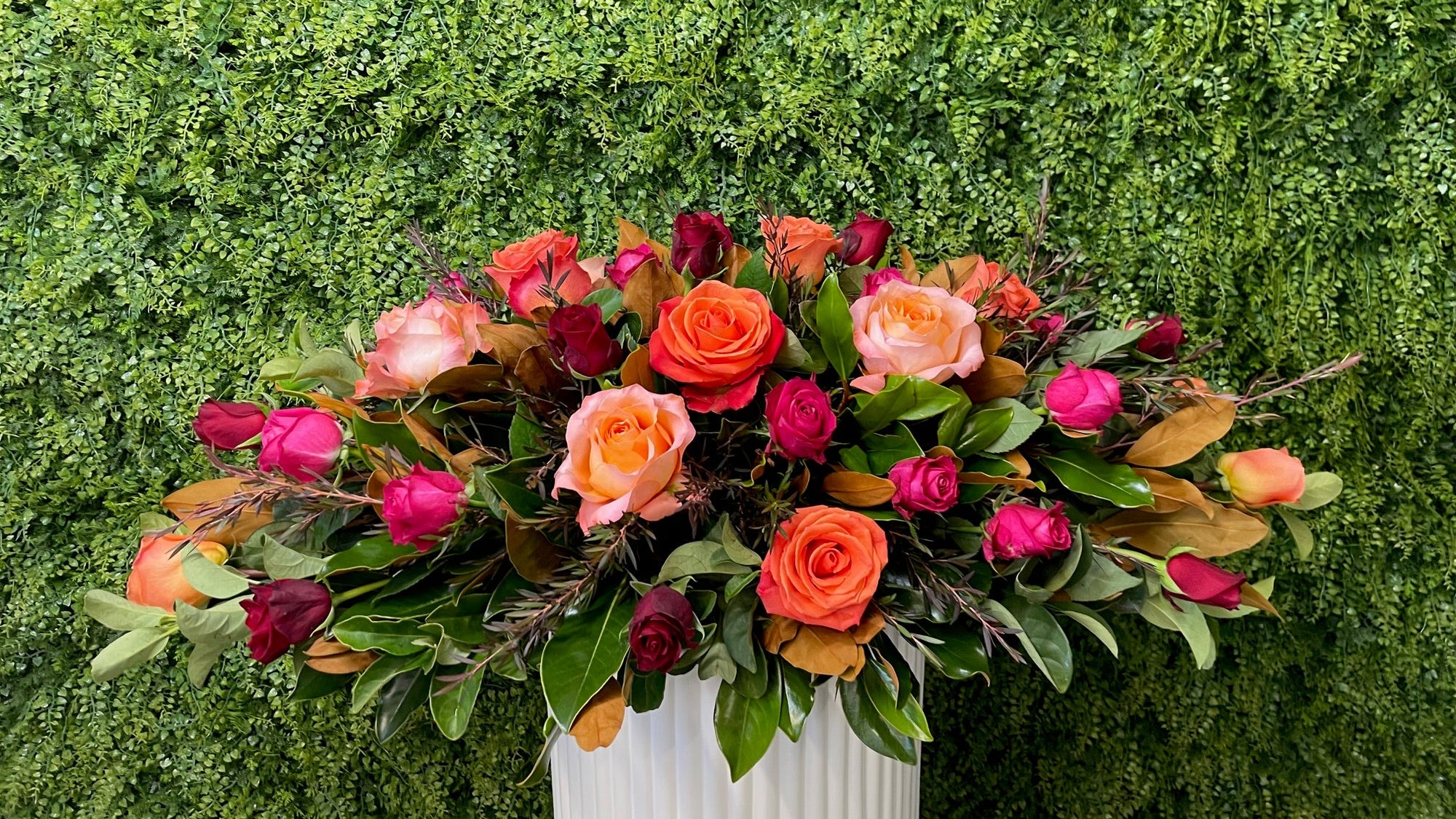 MIXED ROSE CASKET SPRAY