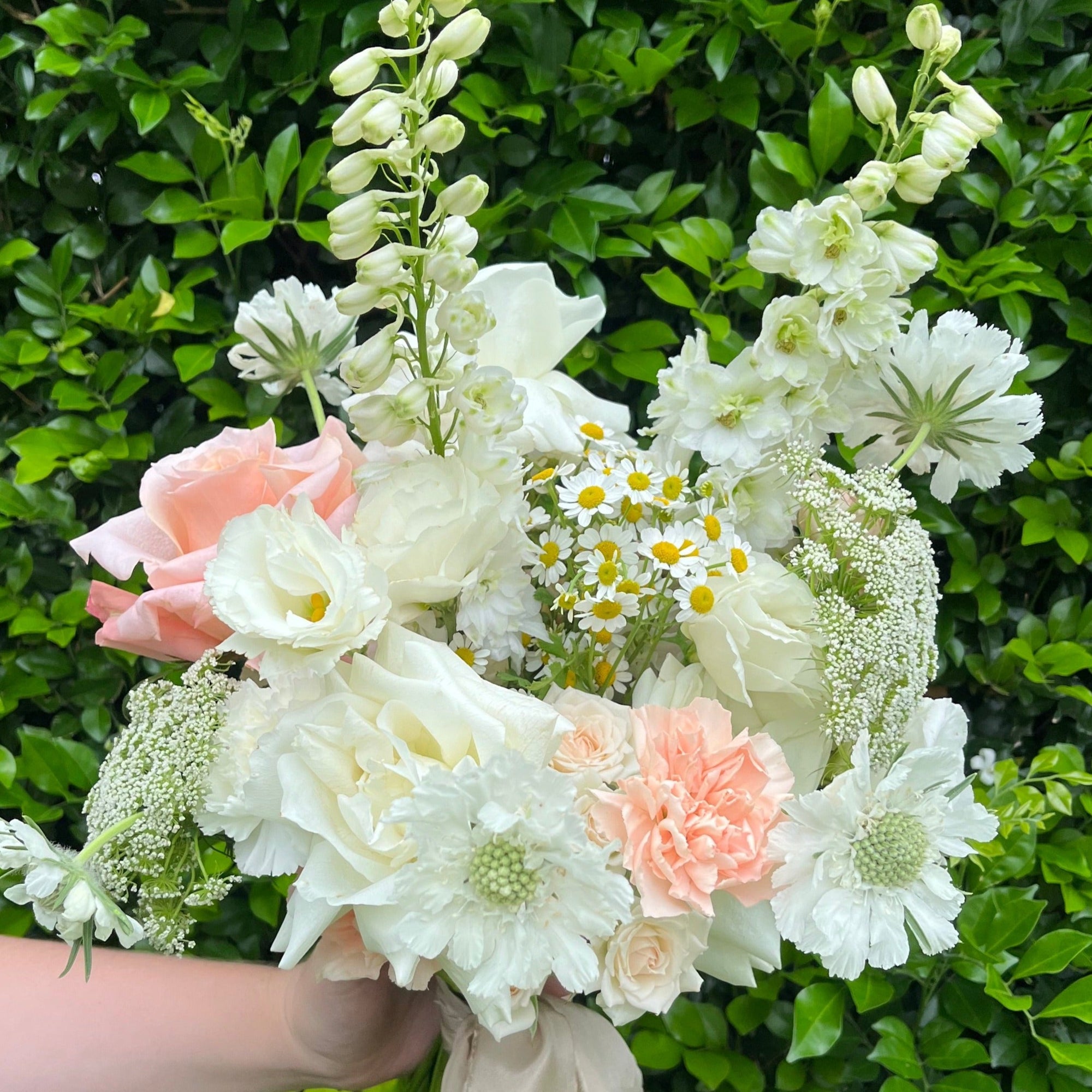 SOFT BLUSH WEDDING BOUQUET - Northside Flower Market