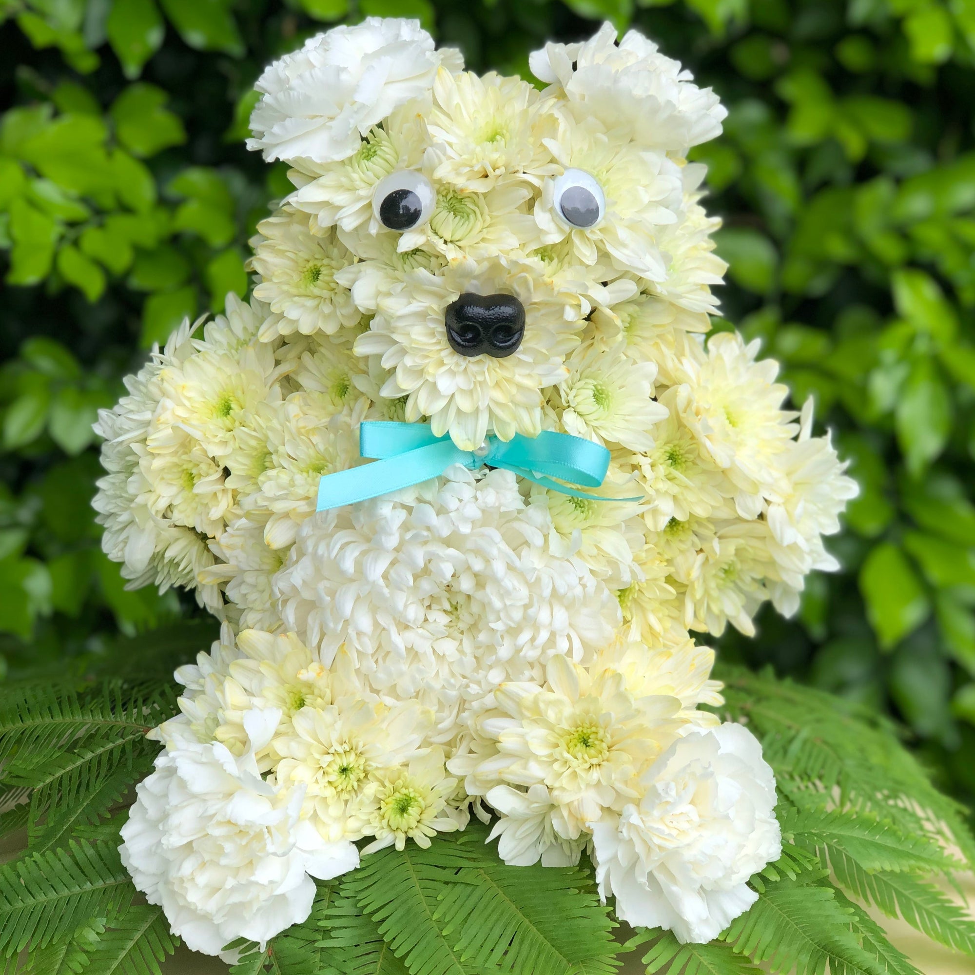 TEDDY BEAR FLORAL TRIBUTE
