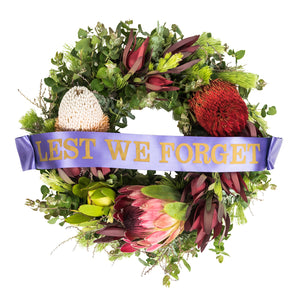 Flower Market Wreath Anzac Memorial Tribute Lest We Forget Brisbane Natives